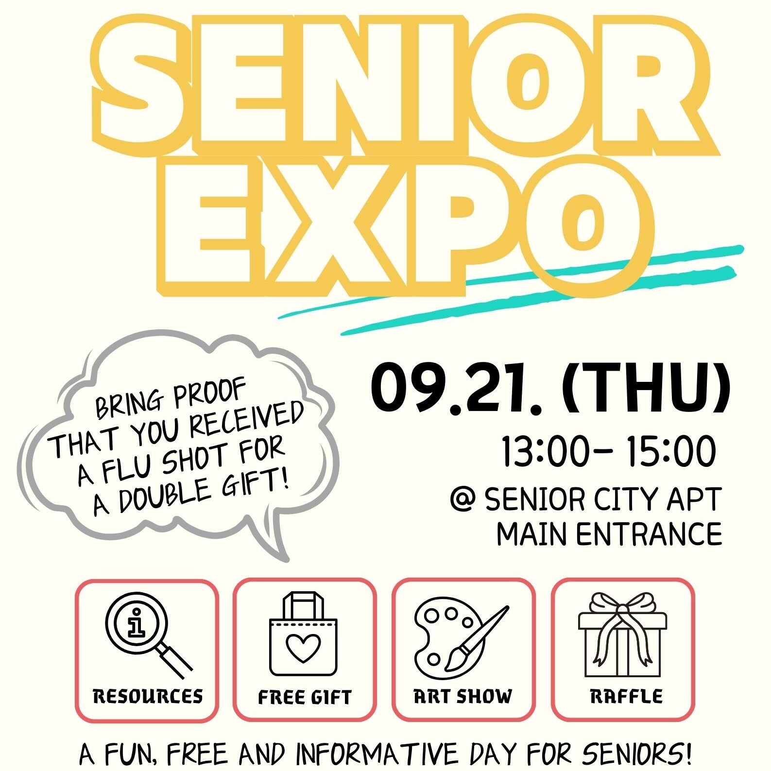2023 Senior Expo FW Event poster English